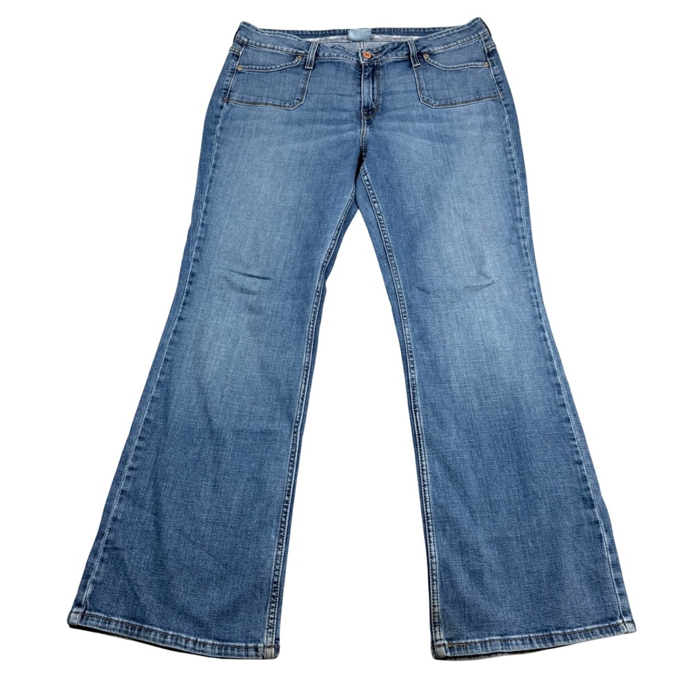 Levis 545 Low Boot Cut Jeans Womens 16 Medium Wash Blue Denim 545-0606